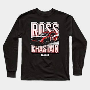 Ross Chastain Trackhouse Black Car Long Sleeve T-Shirt